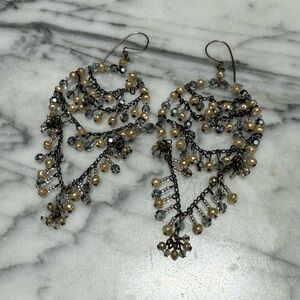 Erickson Beamon Oversized Vintage Chandelier Earrings